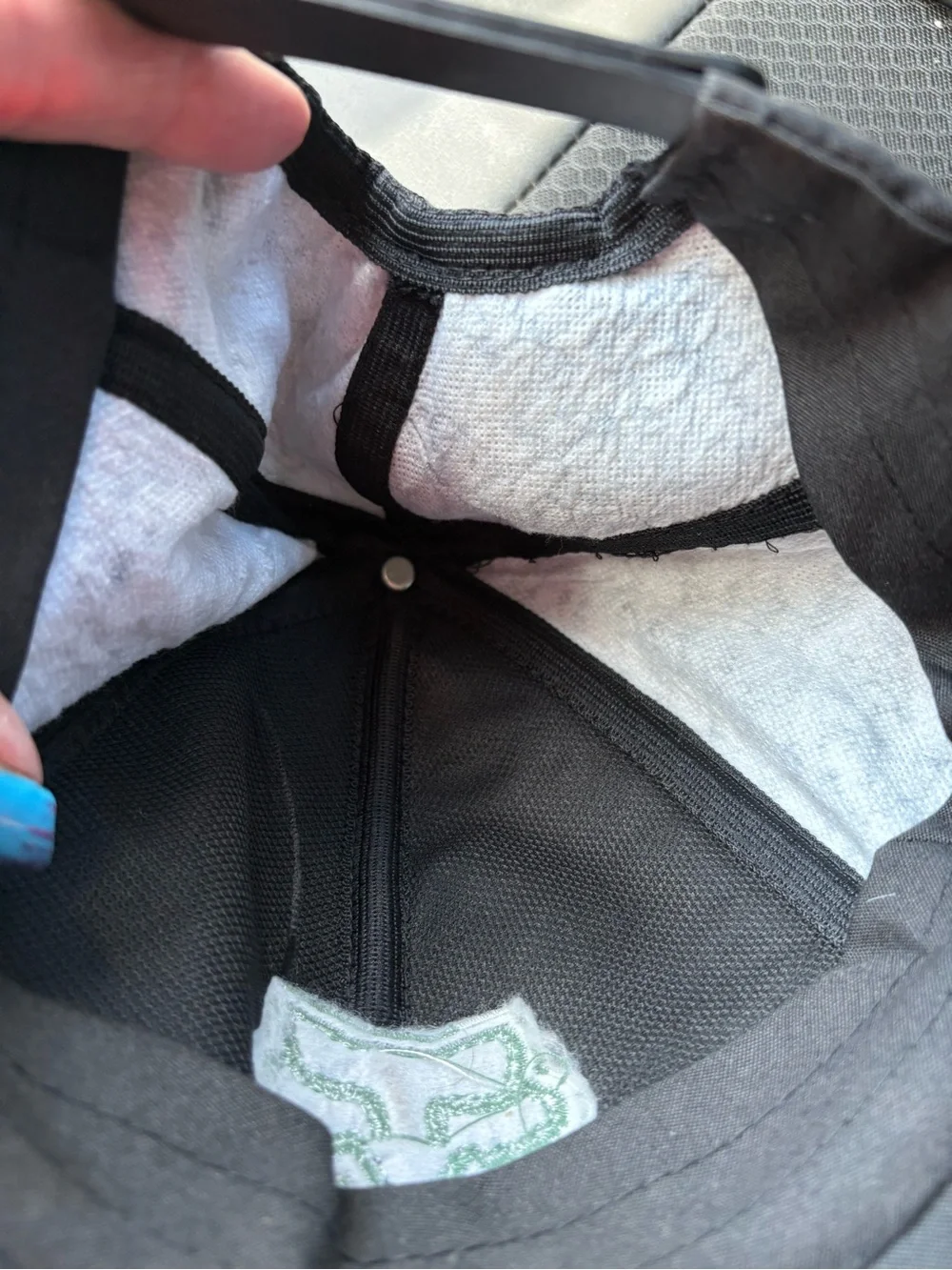 Fox Black Cap with White Fox Head Logo